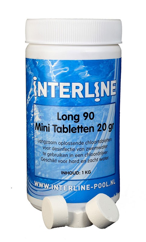 Long 90 mini chloortabletten 20 gr.