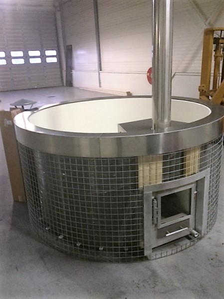 Lounge Bath stenen korf constructie